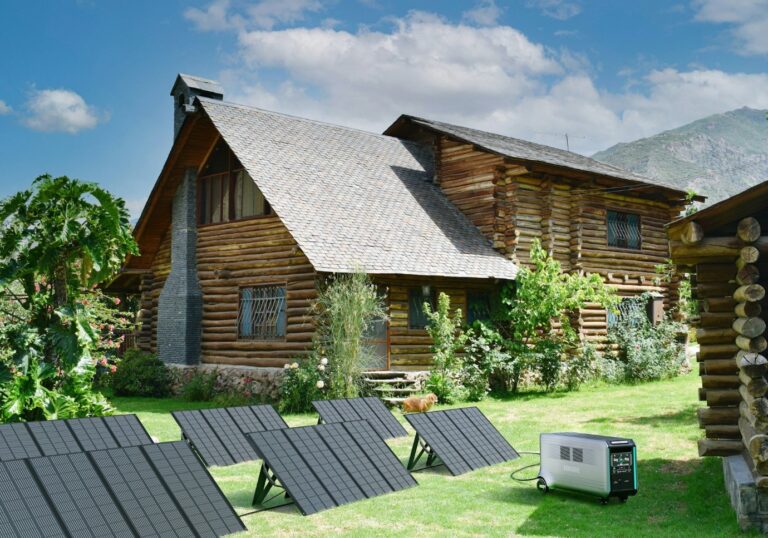 Petit panneau solaire. Séries de petits panneaux solaires placés au sol.