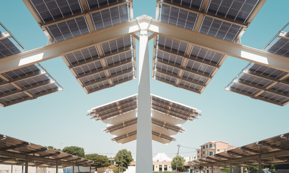 Lauraguel inaugure sa première centrale solaire avec des ombrières photovoltaïques (1)